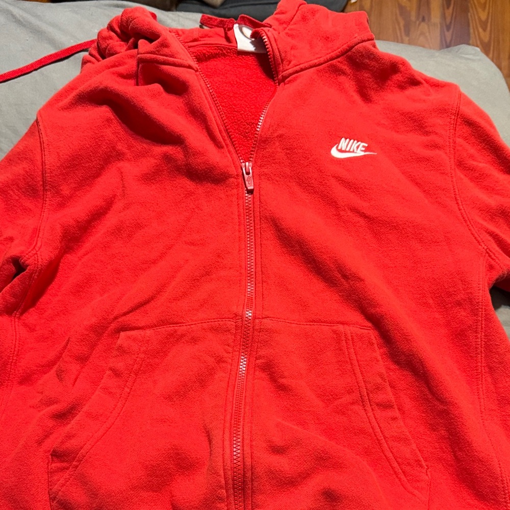 Nike Bright Red Fleece Hoodie